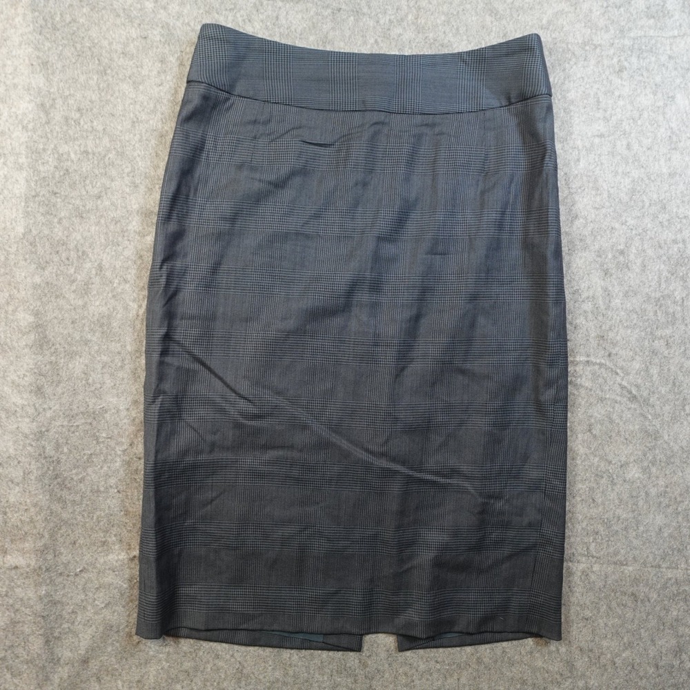 Hugo Boss Skirt Womens‎ 2 Blue Veronice Midi Pencil Wool Blend Office Career